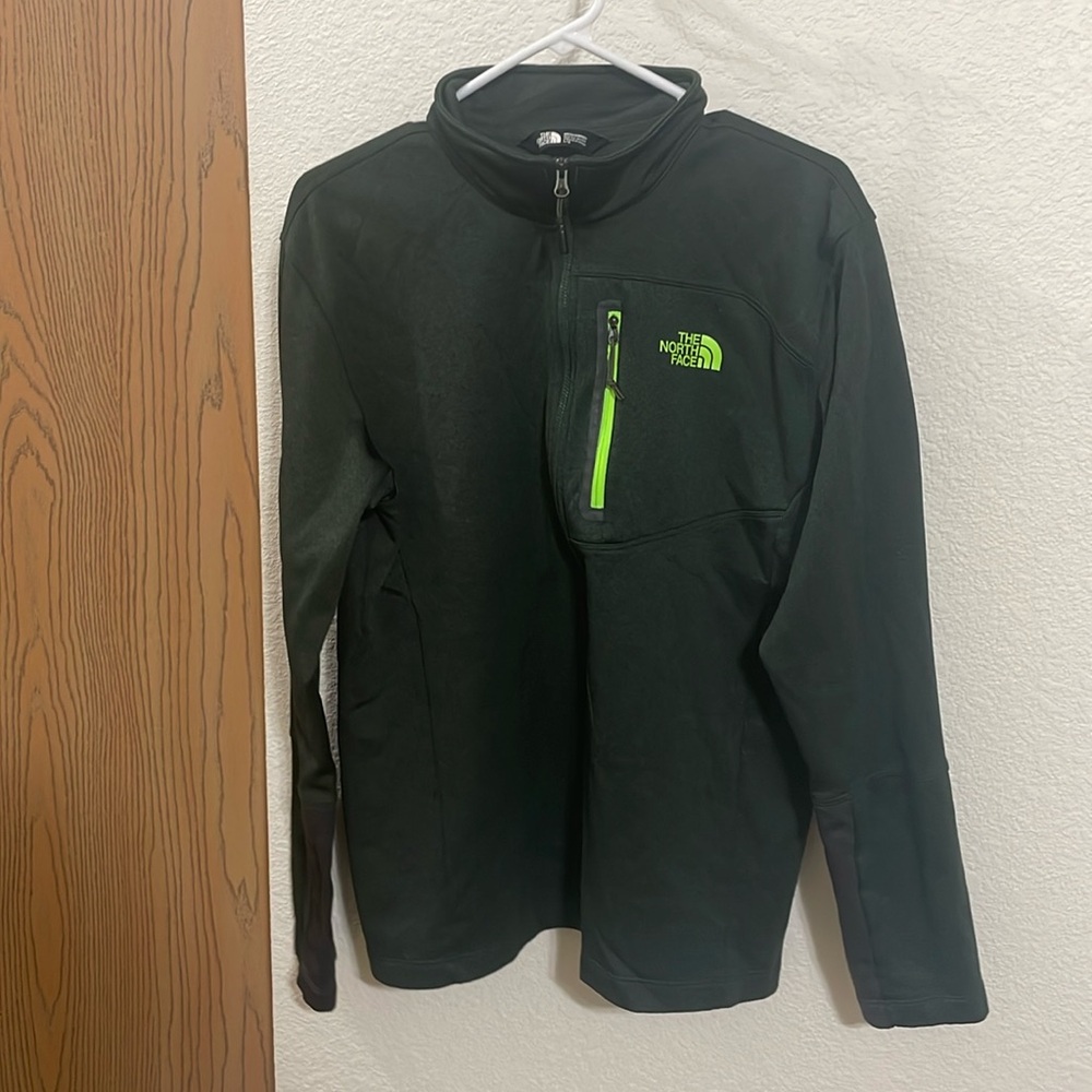 North Face Men’s Dark Green Pullover- Size Large